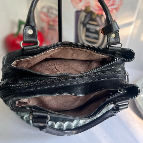 Marta Ponti made Portugal Elegant Black Leather Shoulder Bag - Picture 8 of 14